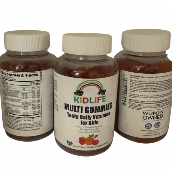 KIDLIFE BY KJ3 Essentials Daily Gummies- Vitamins for Kids 90 Count Vegan. Immune Support.- | KJ3 Essentials