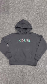 Sale Black Screen Print Logo Centered Hoodie