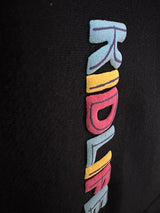 Preorder  Sale Black Puff Print Logo Hoodie