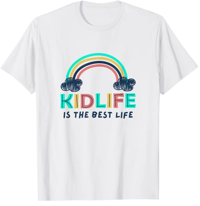 KIDLIFE IS THE BEST Rainbow Logo T-Shirt - KJ3 Essentials